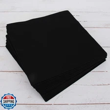 Threadart Premium Felt Sheets - 50 Sheets - 12" x 12" - Black | S