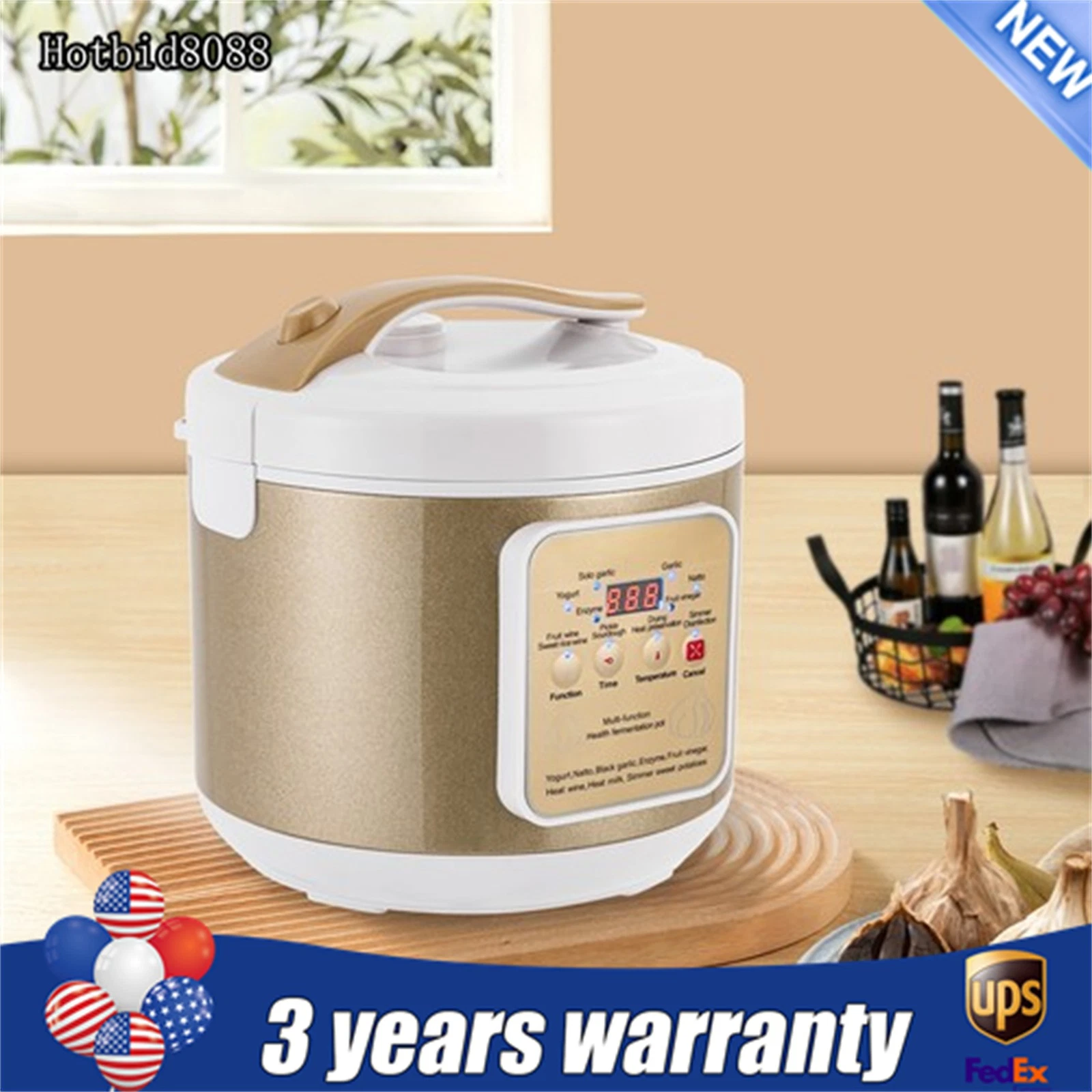 120V 6L Black Garlic Full Electric Intelligent Fermenter Yogurt Natto Fermenter
Opens in a new windo
