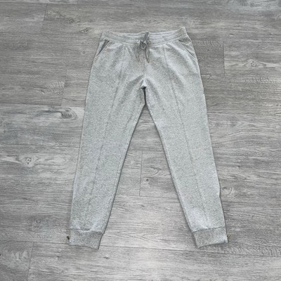 Lilly Pulitzer Jogger Pants Women s Small Gray Metallic Zip Hem French Terry