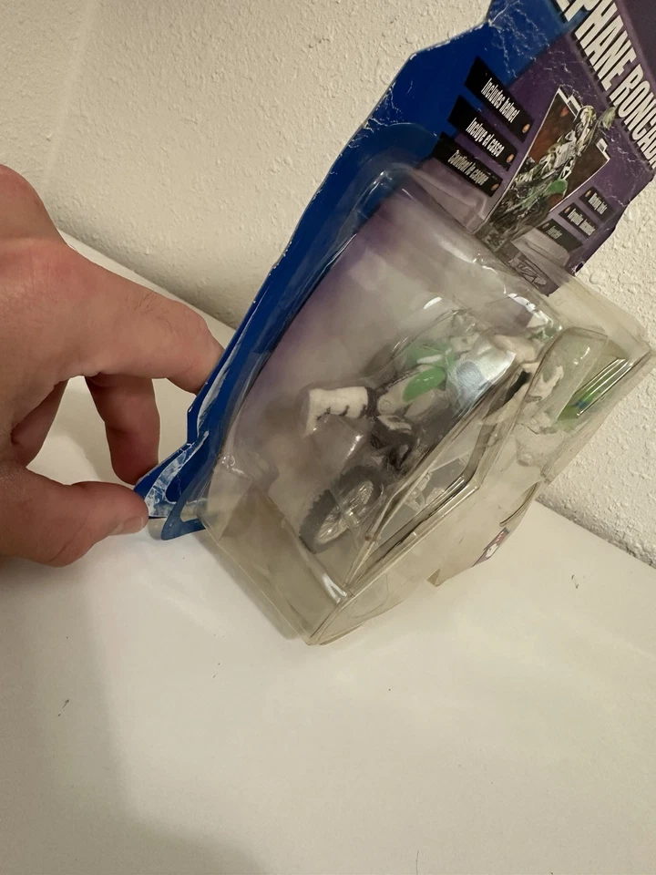 2003 Hot Wheels Moto-X Stephane Roncada #21 Dirtbike Toy Kawasaki MX Rare New - Image 4 of 4