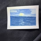 ACEO Light on the water Original artwork Signed 2.5” x 3.5” ATC Cobbin  — photo 1