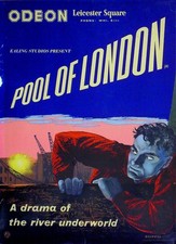 POOL OF LONDON 1950 Bonar Colleano, Susan Shaw JAMES BOSWELL UK LIFT BILL POSTER