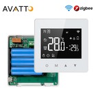 AVATTO Tuya WiFi/ZigBee Smart Thermostat Battery Powered for Alexa Google