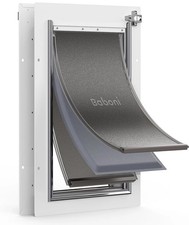 Baboni 3-Flaps Pet Door for Interior and Exterior Doors, Steel Frame Medium
