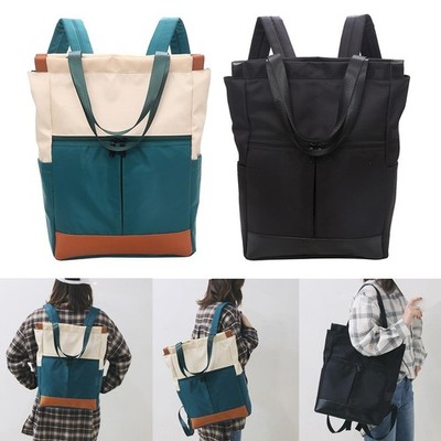 Damen Convertible Tote Daypack Laptop Rucksack College Work Bag Rucksack