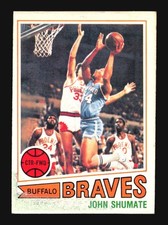 John Shumate 1977-78 Topps #104 White Backs Buffalo Braves SP4-425