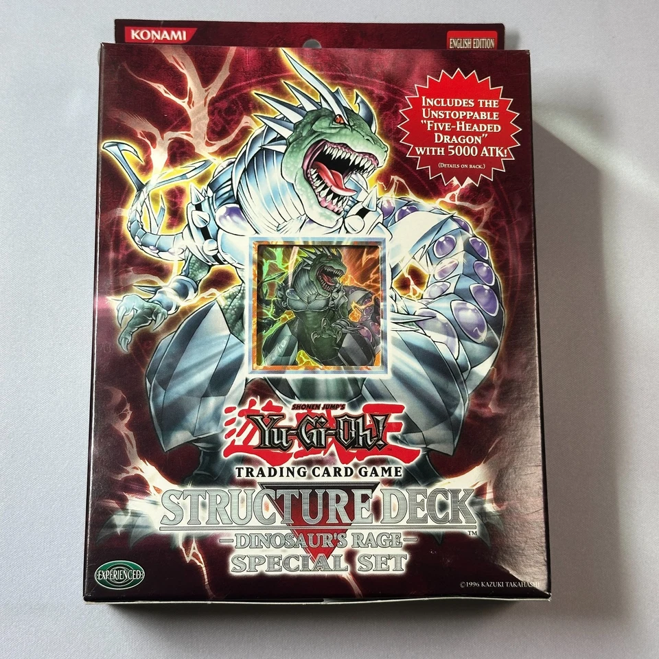 游戏王恐龙愤怒结构甲板特别套装第 1 版密封甲板