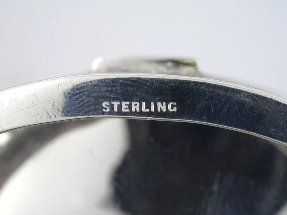 RARA CAJA RETICULADA ANTIGUA DOMINICK & HAFF ESTERLINA CON BISAGRAS VENDIDA POR M. GOONER  Foto 3 de 4