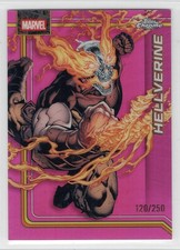2026 Topps Chrome Marvel Pink Refractor /250 Card #125 - HELLVERINE