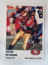 2003 Fleer Platinum #56 Julian Peterson ~ San Francisco 49ers