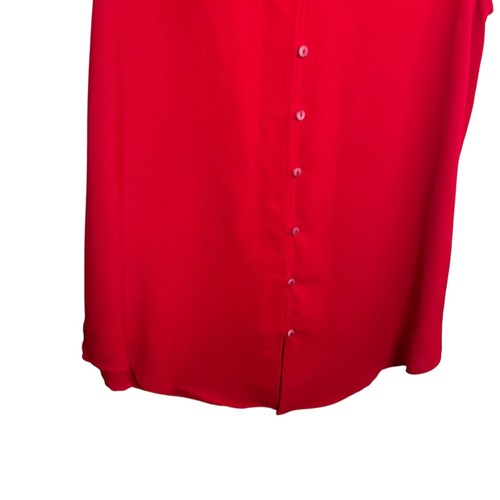 Camicetta Liz Claiborne donna media scollo a V senza maniche tinta unita carriera canotta - Foto 3 di 8