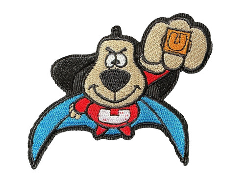 UNDERDOG - CARTOON CHARACTER - EMBROIDERED IRON-ON/SEW-ON PATCH
