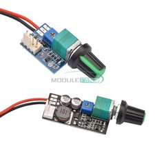 DC12V PWM Fan Governor Speed Control w/ Knob 4-Wire Switch Fan Speed Controller.