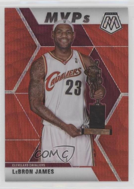 2019-20 Panini Mosaic MVPs Tmall Red Wave Prizm LeBron James #298 9l4