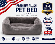 Pet Dog Cat Bed Calming Sleeping Kennel Puppy Super Soft Mat Pad Warm Nest