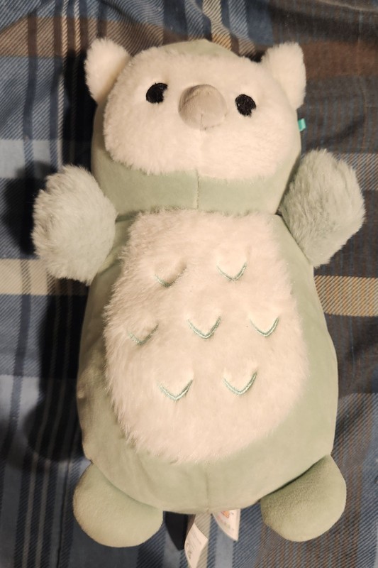 Squishmallows HugMees Owl Plush, Green/White, Washable Small 6-14 in 2021