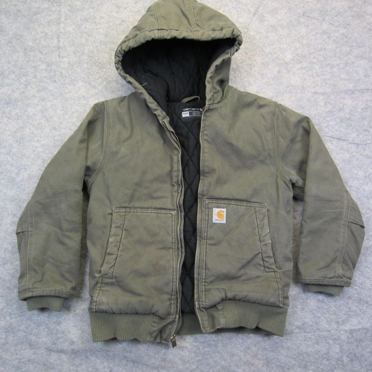 Carharttキッズ ワークジャケットUSA製オリーブグリーンM（8)キッズ Carhartt Green Boys' Outerwear for sale | eBay