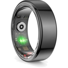 Smart Ring Fitness Tracker Herzfrequenz Schlafmonitor Bluetooth Edelstahl