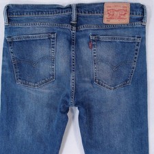 Mens Levi's 05510 Stretch Slim Skinny Blue Jeans W33 L34