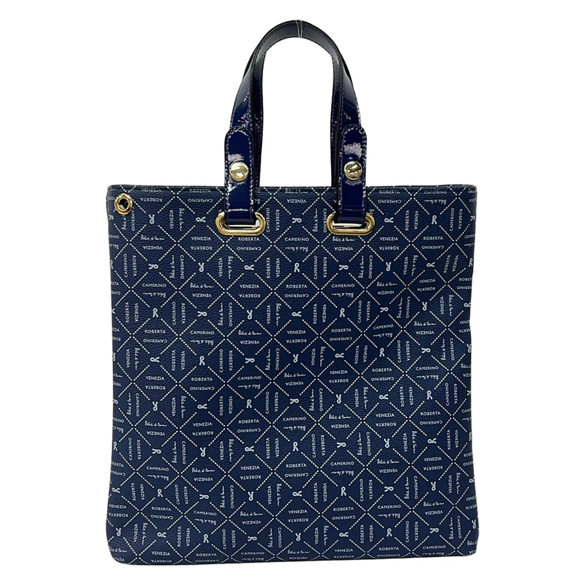 Roberta di camerino - Blue PVC Patent Leather Tote Bag | eBay