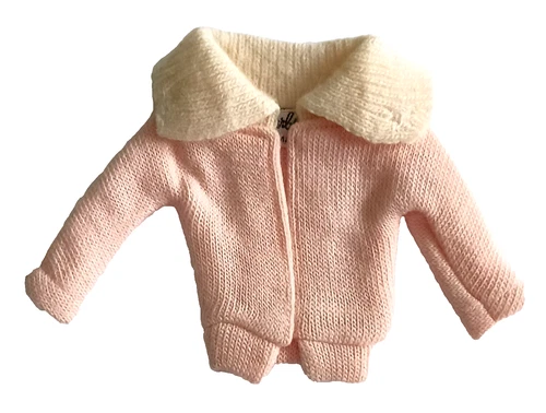 Vintage Barbie Fashion PAK Pink Cardigan Sweater * JAPAN