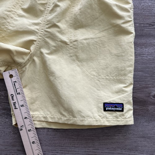 Patagonia Swim Shorts Boys 12 Yellow 4 Inch Mesh Lined - Picture 7 of 11