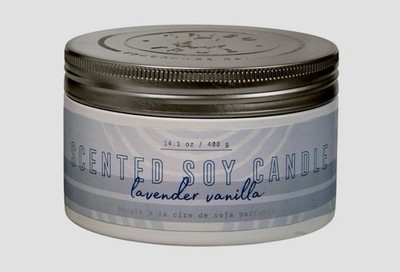 Tried & True Large Tin - Lavender Vanilla 14.1 oz Plant-Based Soy Candle NEW