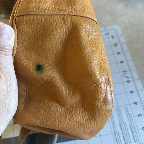Bolso de frijoles LL vintage de cuero marrón Ameribag honda correa única utilidad saludable - Imagen 6 de 22