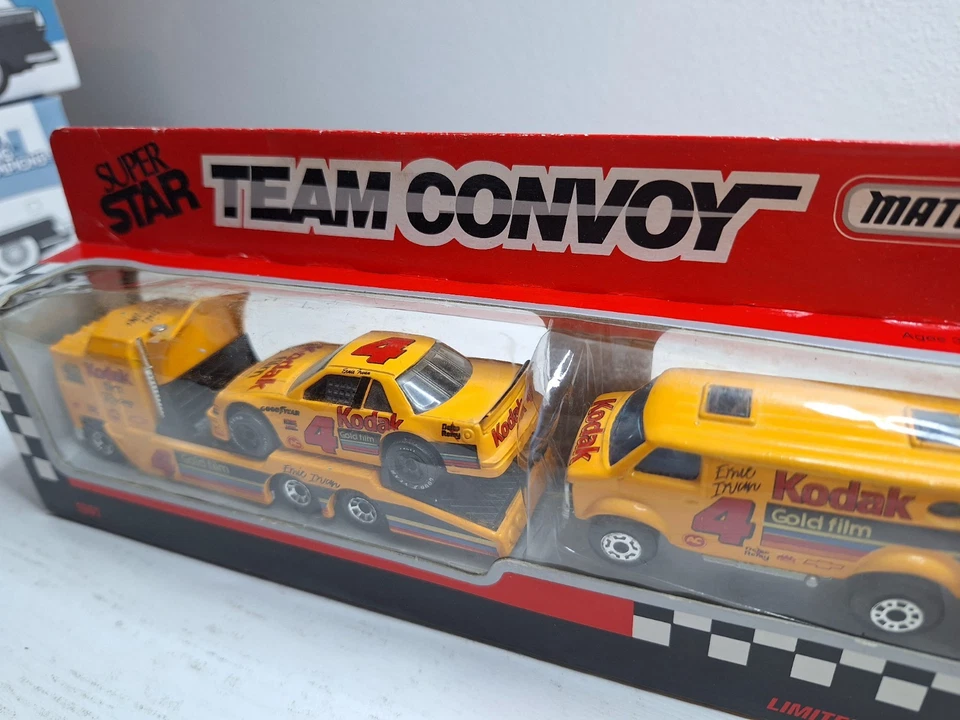 #4 Ernie Irvan/Kodak Film 1991 Matchbox edición limitada Team Convoy Foto 3 de 4