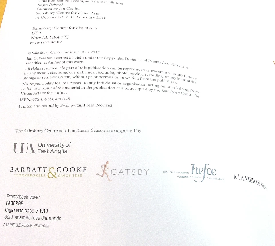 FABERGÉ  From St Petersburg to Sandringham By Ian Collins S/B ©2018 140pgs - Image 3 of 4