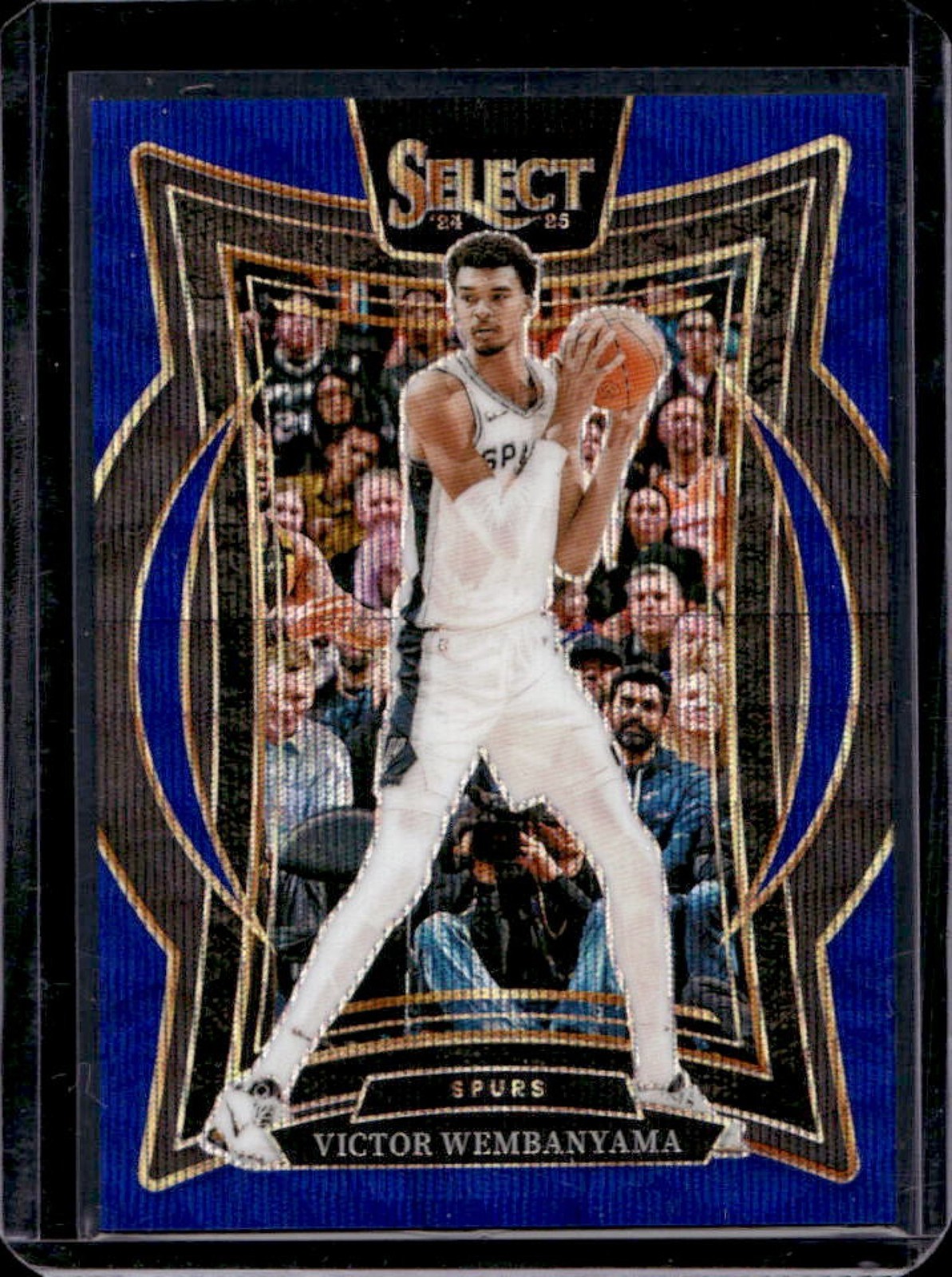 2024-25 Select Victor Wembanyama Concourse Blue Wave Prizm #27/75 Spurs