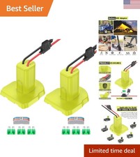 2-Pack Ryobi 18V Battery Adapter Power Wheel Conversion Kit for DIY Projects