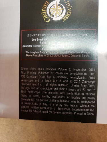 Zenescope Grimm Fairy Tales Omnibus Volume 2 1st Edition Paperback 2014 OOP - Picture 10 of 10