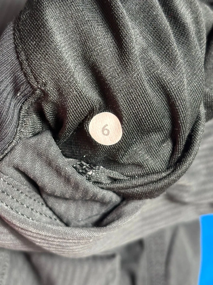 Lululemon танец студии брюки бегунов с подкладкой женщин размер 6 серый полоски шнурка - Изображение 3 из 4