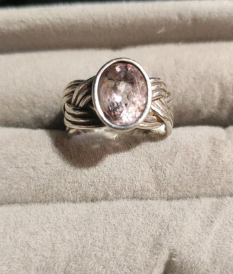 Stunning Discontinued Pandora Tied Together Amethyst Ring 5
