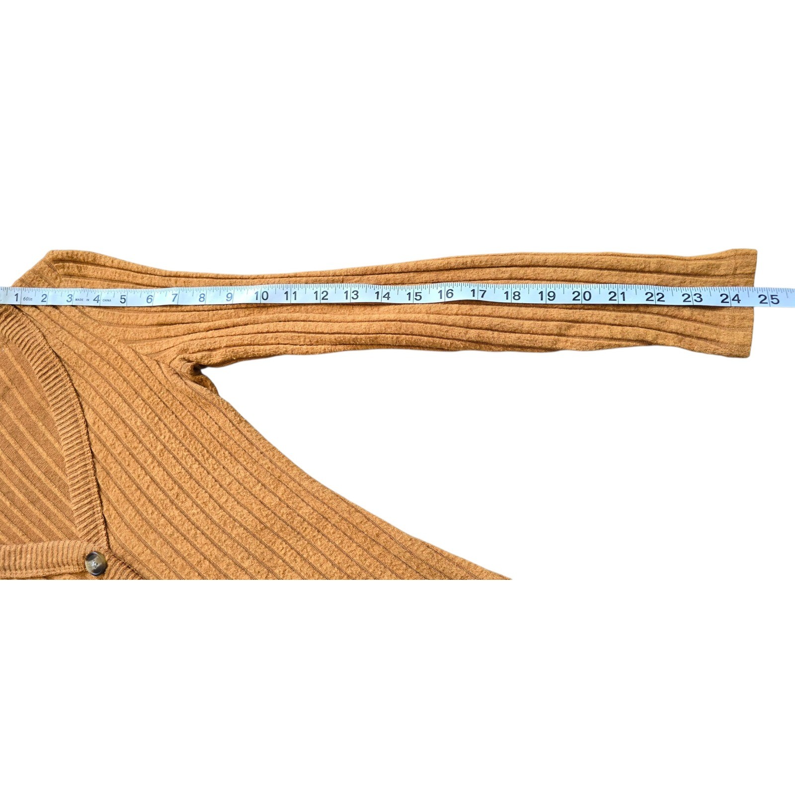 American Eagle Ribbed Knit Button Front Long Slee… - image 8