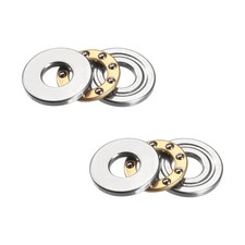 2pcs F5-12M Miniature Thrust Ball Bearings Chrome Steel with Washers 5x12x4mm