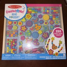 Melissa  Doug Created by Me Bead Bouquet Deluxe Wooden Bead Set With 220 Bead