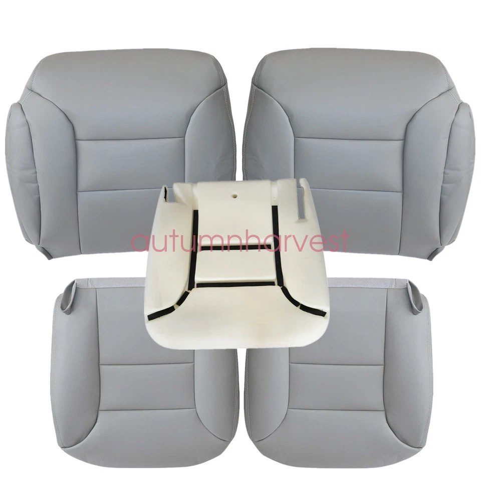 Nuevo 1995-2000 apto para Tahoe Chevy cubierta de asiento delantera de cuero y cojín de espuma para conductor Foto 4 de 4