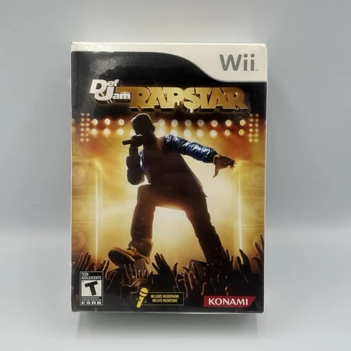 Def Jam Rapstar Microphone Bundle Nintendo Wii Game 2010 Brand New/Sealed