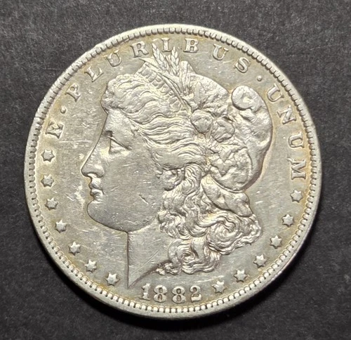 1882-CC Morgan Dollar, XF, Cleaned