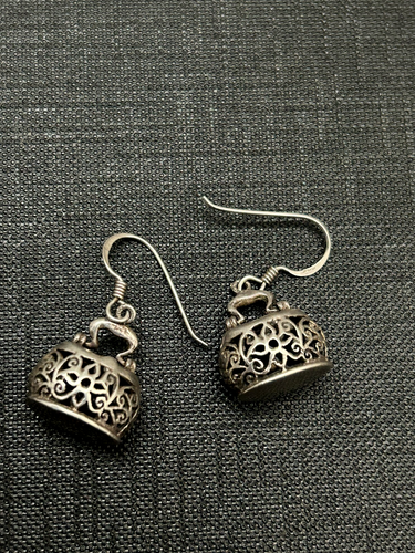 Boucle d'oreille créole et médaille en argent 925 - L'Atelier d'Amaya