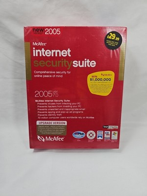 McAfee Internet Security Suite 2005 - Neu & Versiegelt Vintage Software - Windows XP