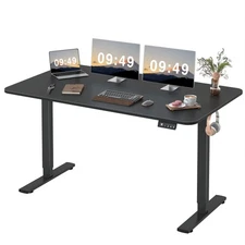 55 x 24 Inches Electric Height Adjustable Standing Desk Large Sit Stand Up De...