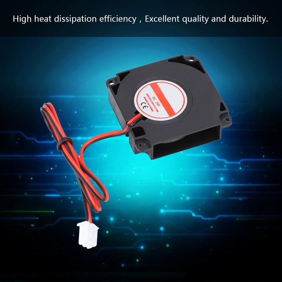 3D Drucker DC 24V 2 Pin DC 40x40x10mm 4010 Gebläse Radial Lüfter Geräuscharm - Bild 4 von 4