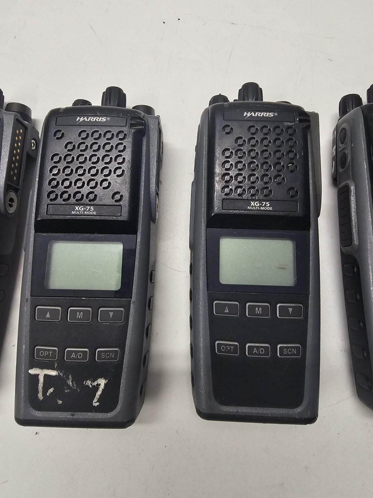 FOUR Harris XG75 MultiMode Two Way Radios eBay