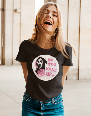 GHOSTFACE T-SHIRT HANG UP Unisex Ladies HALLOWEEN HORROR SCREAM  FUNNY UK