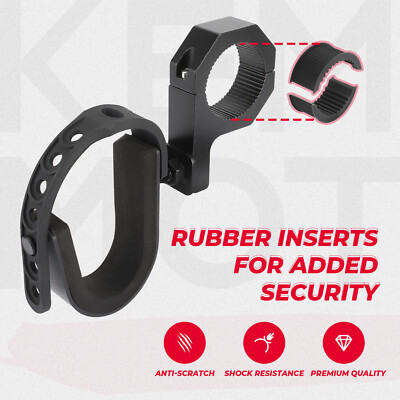 ATV Tool Grip Rack UTV Tool Holder Grip Mount - Black Pair For - Foto 6