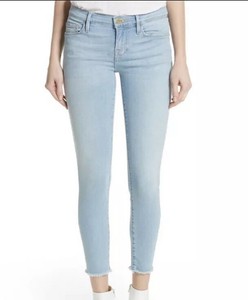 frame jeans le skinny de jeanne crop