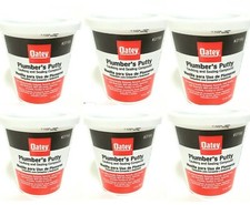 Lot x6 Oatey Plumbers Putty Caulking  Sealing Compound, Part 31166, 14 oz